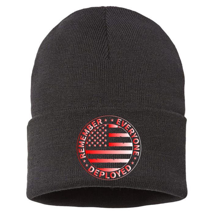 R.E.D. Soldiers Remember Everyone Deployed R.E.D. Friday Sustainable Knit Beanie