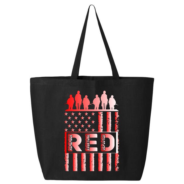 R.E.D. Soldiers Remember Everyone Deployed R.E.D. Friday 25L Jumbo Tote