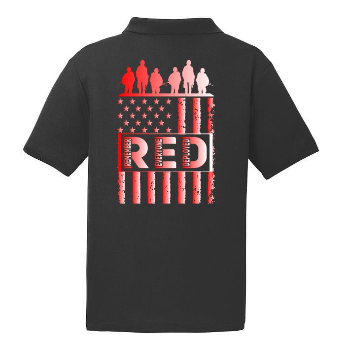 R.E.D. Soldiers Remember Everyone Deployed R.E.D. Friday PosiCharge RacerMesh Polo