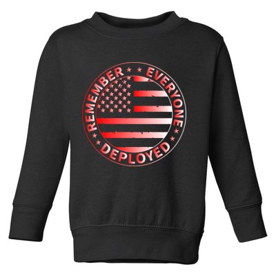 R.E.D. Soldiers Remember Everyone Deployed R.E.D. Friday Toddler Sweatshirt