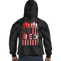 R.E.D. Soldiers Remember Everyone Deployed R.E.D. Friday Tie Dye Hoodie