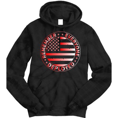 R.E.D. Soldiers Remember Everyone Deployed R.E.D. Friday Tie Dye Hoodie
