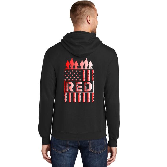 R.E.D. Soldiers Remember Everyone Deployed R.E.D. Friday Tall Hoodie