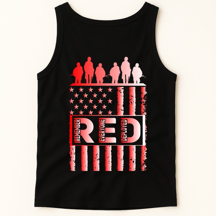 R.E.D. Soldiers Remember Everyone Deployed R.E.D. Friday Tank Top