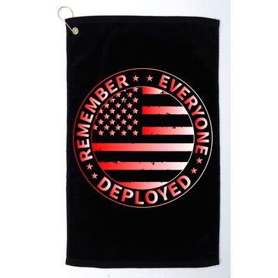 R.E.D. Soldiers Remember Everyone Deployed R.E.D. Friday Golf Towel