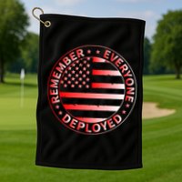 R.E.D. Soldiers Remember Everyone Deployed R.E.D. Friday Golf Towel
