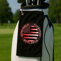 R.E.D. Soldiers Remember Everyone Deployed R.E.D. Friday Golf Towel