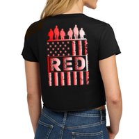 R.E.D. Soldiers Remember Everyone Deployed R.E.D. Friday Crop Top