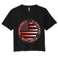 R.E.D. Soldiers Remember Everyone Deployed R.E.D. Friday Crop Top
