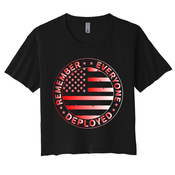 R.E.D. Soldiers Remember Everyone Deployed R.E.D. Friday Crop Top