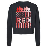 R.E.D. Soldiers Remember Everyone Deployed R.E.D. Friday Cropped Pullover Crew
