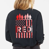 R.E.D. Soldiers Remember Everyone Deployed R.E.D. Friday Cropped Pullover Crew