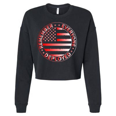 R.E.D. Soldiers Remember Everyone Deployed R.E.D. Friday Cropped Pullover Crew