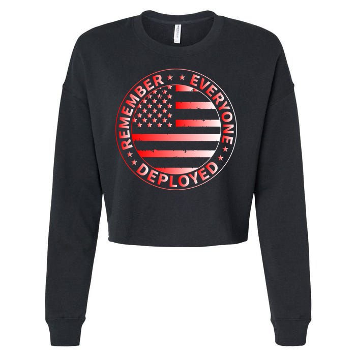R.E.D. Soldiers Remember Everyone Deployed R.E.D. Friday Cropped Pullover Crew