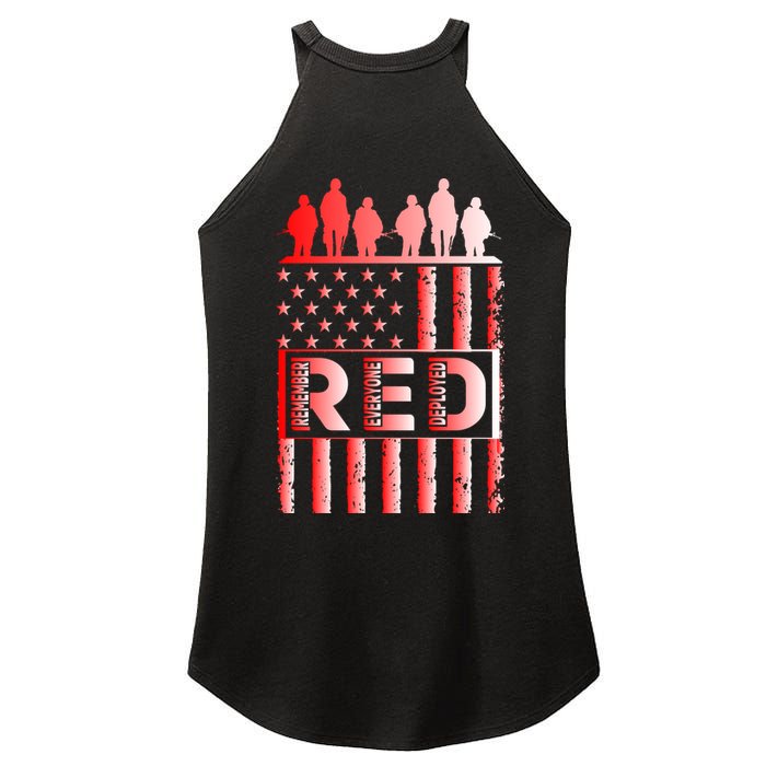 R.E.D. Soldiers Remember Everyone Deployed R.E.D. Friday Women's Perfect Tri Rocker Tank