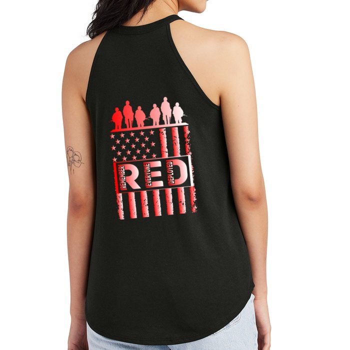 R.E.D. Soldiers Remember Everyone Deployed R.E.D. Friday Women's Perfect Tri Rocker Tank