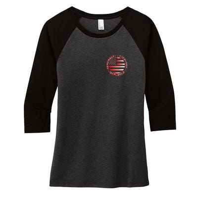 R.E.D. Soldiers Remember Everyone Deployed R.E.D. Friday Women's Tri-Blend 3/4-Sleeve Raglan Shirt