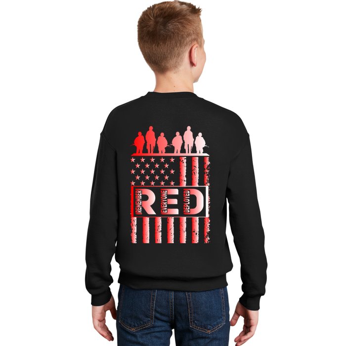 R.E.D. Soldiers Remember Everyone Deployed R.E.D. Friday Kids Sweatshirt