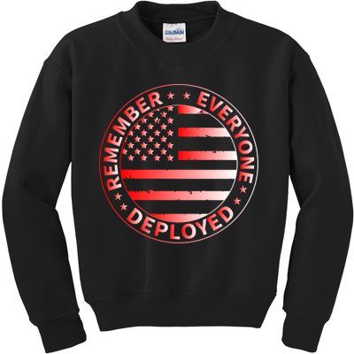 R.E.D. Soldiers Remember Everyone Deployed R.E.D. Friday Kids Sweatshirt