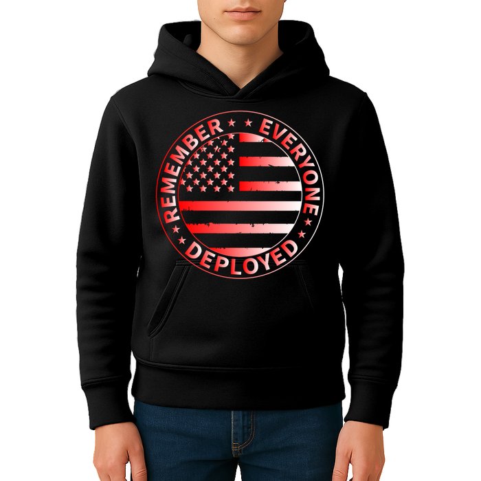 R.E.D. Soldiers Remember Everyone Deployed R.E.D. Friday Kids Hoodie