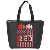 R.E.D. Soldiers Remember Everyone Deployed R.E.D. Friday Zip Tote Bag