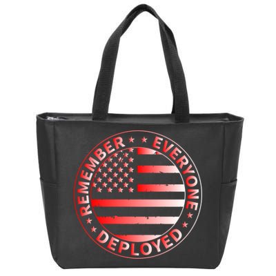 R.E.D. Soldiers Remember Everyone Deployed R.E.D. Friday Zip Tote Bag