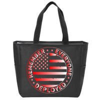 R.E.D. Soldiers Remember Everyone Deployed R.E.D. Friday Zip Tote Bag