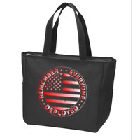 R.E.D. Soldiers Remember Everyone Deployed R.E.D. Friday Zip Tote Bag