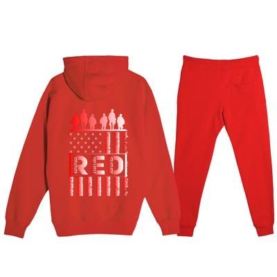 R.E.D. Soldiers Remember Everyone Deployed R.E.D. Friday Premium Hooded Sweatsuit Set