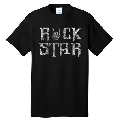 Rock Star Rock On Band Rock And Roll Concert Band Tees Tall T-Shirt