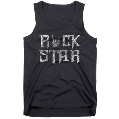 Rock Star Rock On Band Rock And Roll Concert Band Tees Tank Top