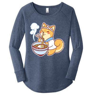 Ramen Shiba Women's Perfect Tri Tunic Long Sleeve Shirt