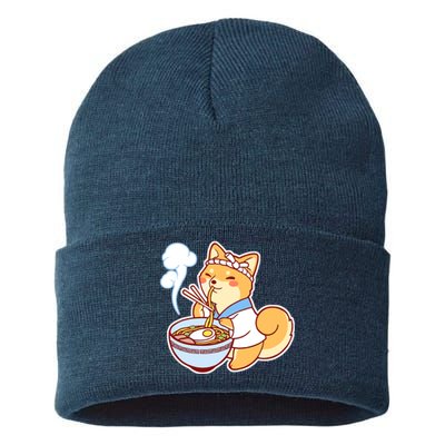 Ramen Shiba Sustainable Knit Beanie