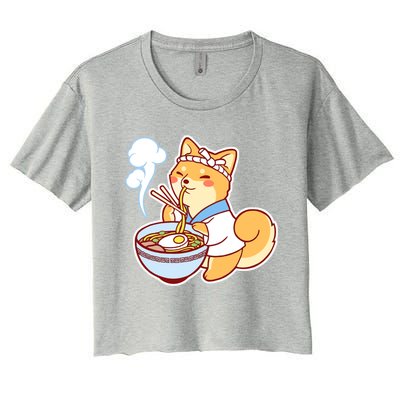 Ramen Shiba Women's Crop Top Tee