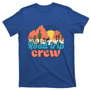 Retro Style Road Trip Crew Fun Dessert Cactus And Sunset Cool Gift T-Shirt