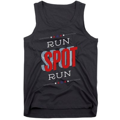 Run Spot Run Funny Debate Donald Trump 24 Kamala Tank Top