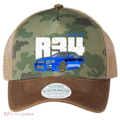 Retro Skyline R34 Jdm 90s Aesthetic Legacy Tie Dye Trucker Hat