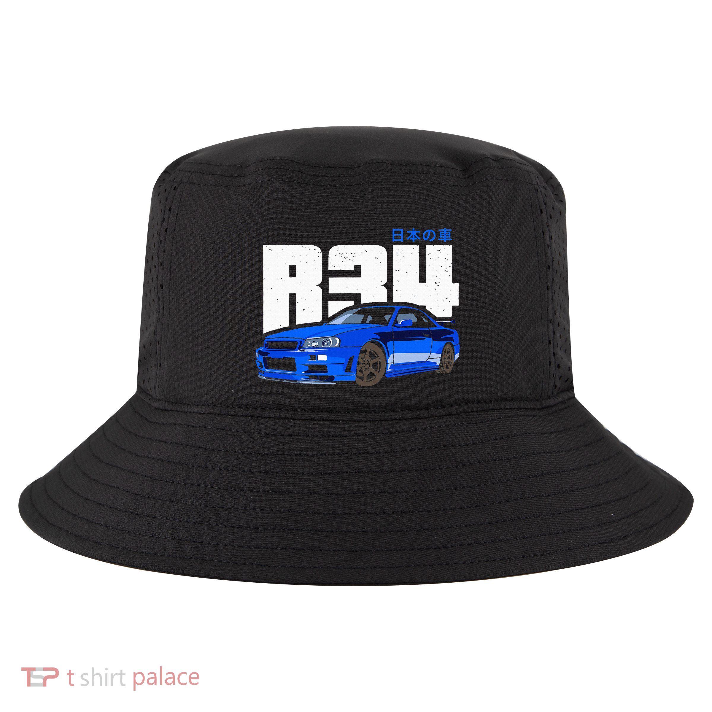 Retro Skyline R34 Jdm 90s Aesthetic Cool Comfort Performance Bucket Hat