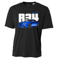 Retro Skyline R34 Jdm 90s Aesthetic Cooling Performance Crew T-Shirt