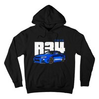 Retro Skyline R34 Jdm 90s Aesthetic Hoodie