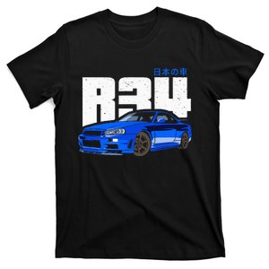 Retro Skyline R34 Jdm 90s Aesthetic T-Shirt