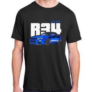 Retro Skyline R34 Jdm 90s Aesthetic Adult ChromaSoft Performance T-Shirt