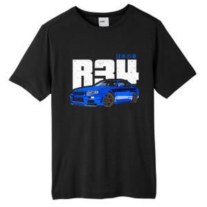 Retro Skyline R34 Jdm 90s Aesthetic Tall Fusion ChromaSoft Performance T-Shirt