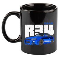 Retro Skyline R34 Jdm 90s Aesthetic 11oz C Handle Ceramic Mug