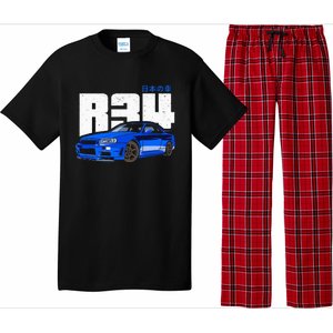 Retro Skyline R34 Jdm 90s Aesthetic Pajama Set