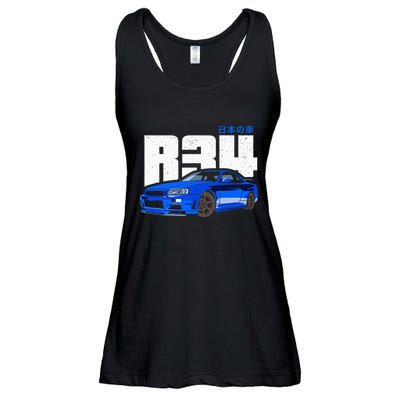 Retro Skyline R34 Jdm 90s Aesthetic Ladies Essential Flowy Tank