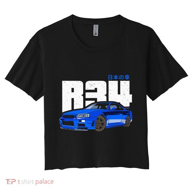 Retro Skyline R34 Jdm 90s Aesthetic Crop Top