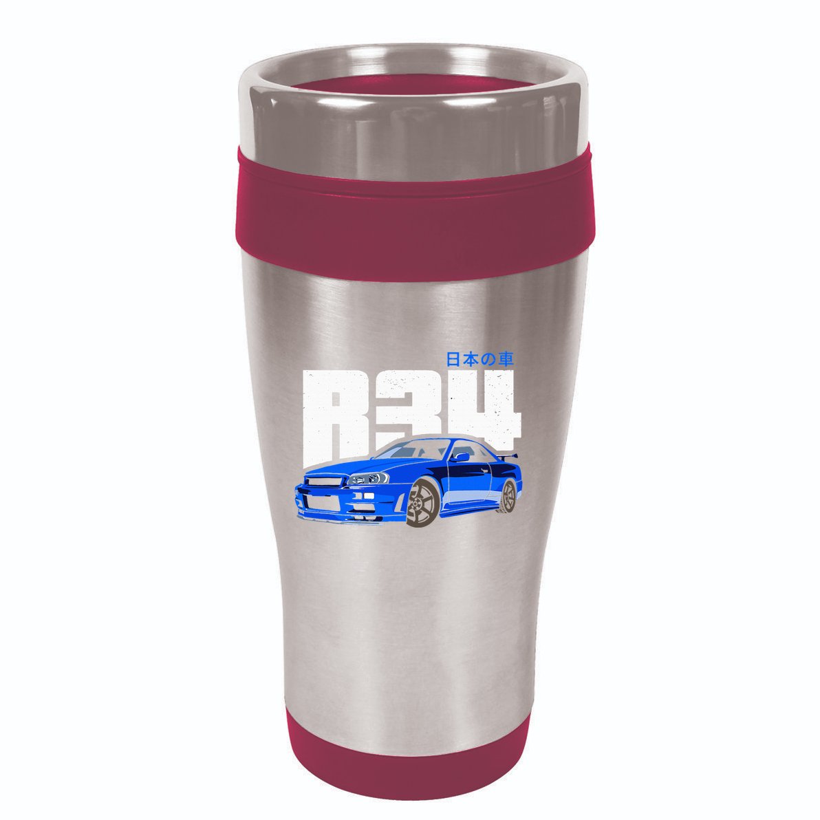 Retro Skyline R34 Jdm 90s Aesthetic 16oz Travel Tumbler
