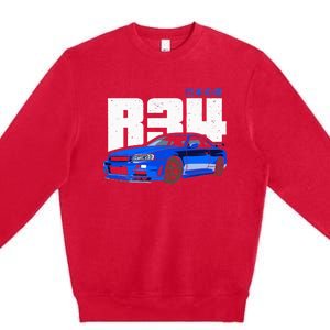 Retro Skyline R34 Jdm 90s Aesthetic Premium Crewneck Sweatshirt