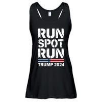 Run Spot Run Trump 2024 President Trump 2024 Ladies Essential Flowy Tank